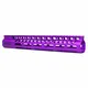 Guntec USA 12in Ultra Lightweight Thin M-LOK System Free Floating Handguard With Monolithic Top Rail Anodized Purple
