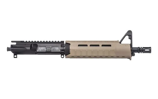 Aero Precision AR-15 Complete Upper Receiver 5.56 Carbine Length 10.5 inch Barrel w/Pinned FSB Magpul MOE SL Handguard A2 Flash Hider FDE Cerakote