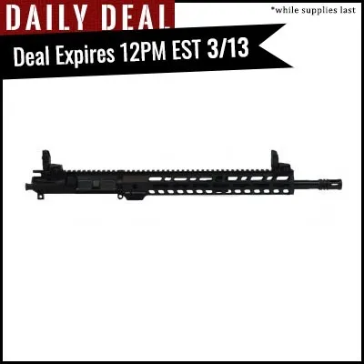 PSA 16" Mid-Length 5.56 NATO 1:7 Nitride 13.5" Lightweight M-LOK Upper With BCG, CH, & MBUS SIght Set - 516447488