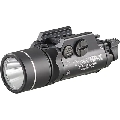 Rail-Mounted Tlr-1 Hp-X USB Long Range Rail Mnt Weaponlight 1,300 Lum BLK