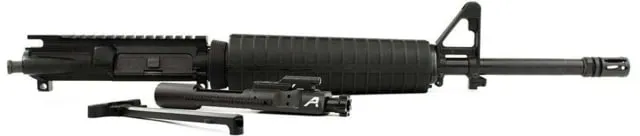 Aero Precision AR15 Complete Upper 16in 5.56 Mid-Length Barrel w/ Pinned FSB M4 Handguard Includes BCG & CH Anodized Black