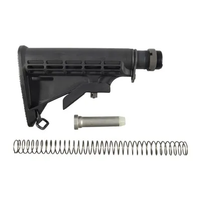 Brn AR-15 Mil-Spec Collapsible Stock Assembly Black