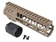 TRYBE Defense AR-15 M-LOK 7in Lightweight Handguard w/ Full Rail Flat Dark Earth 7 Inch