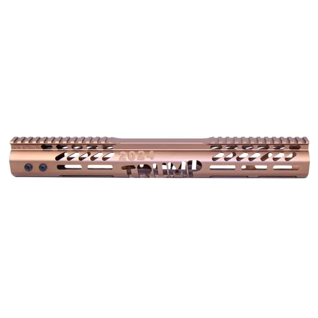 Guntec USA Trump Series Limited Edition M-LOK System Free Floating Handguard w/ Monolithic Top Rail .308 Anodized Bronze