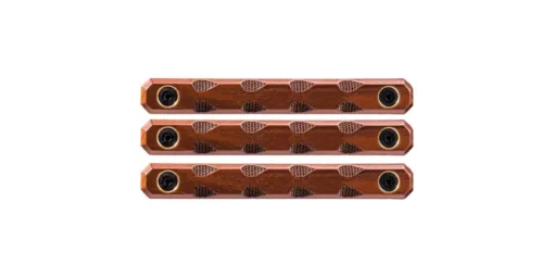 Woox Teardrop M-LOK 3-Slot Rail Covers - 3 Pack - Walnut
