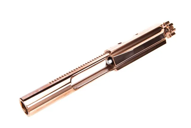 F-1 Firearms 7.62 DuraBolt full auto AR10 bolt carrier groups Rose Gold (TiCrN)