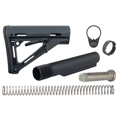 AR-15 CTR Mil-Spec Collapsible Stock Assembly Gray