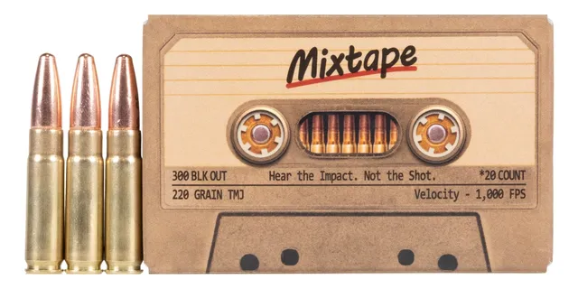 PSA Mixtape .300 Blackout 220 Grain TMJ Ammo, 20Rds