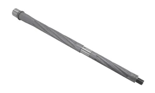 Shaw AR-15 5.56 NATO Threaded Barrel Spiral Flute 16in HBAR Profile 1-7 Twist 1/2-28 Thread Matte Stainless