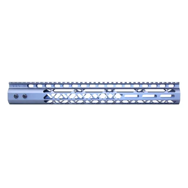 Guntec USA Air Lite M-LOK Free Floating Handguard w/Monolithic Top Rail 15in Grey