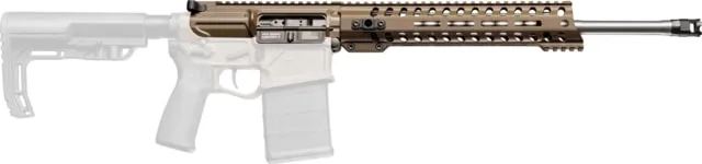 POF USA Rogue Upper Receiver Assembly Mid Length 11in Handguard 16.5in Barrel 5/8x24 M-LOK Micro B Muzzle Break Patriot Brown