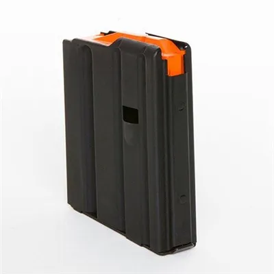 Steel 10-Round .223 AR BLK Magazine W/Orange Follower