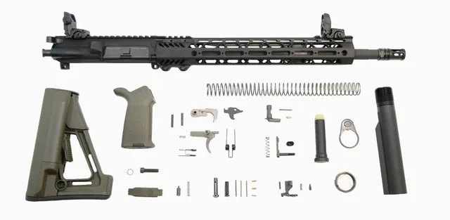 PSA 16" 5.56 NATO 1/7 Mid-Length Phosphate 13.5" Lightweight M-LOK MOE EPT STR Rifle Kit, ODG - 5165448814