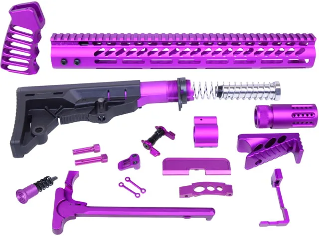 Guntec USA AR-15 Ultimate Rifle Kit Anodized Purple