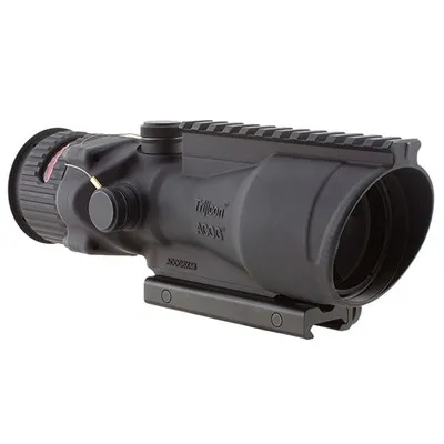 Ta648 ACOG 6x48mm Fixed Red Chevron 50BMG Reticle Black W/Ta75 Mount