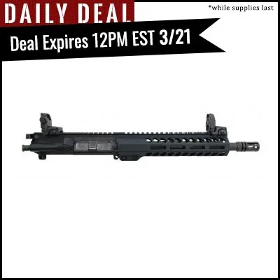 PSA 10.5" Pistol-Length 5.56 NATO 1/7 Phosphate 9" M-LOK Upper - With BCG, CH, & MBUS Sight Set - 5165447928