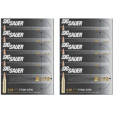 Marksman Elite 5.56x45 NATO 77gr Match Open-Tip Match 200/Cs