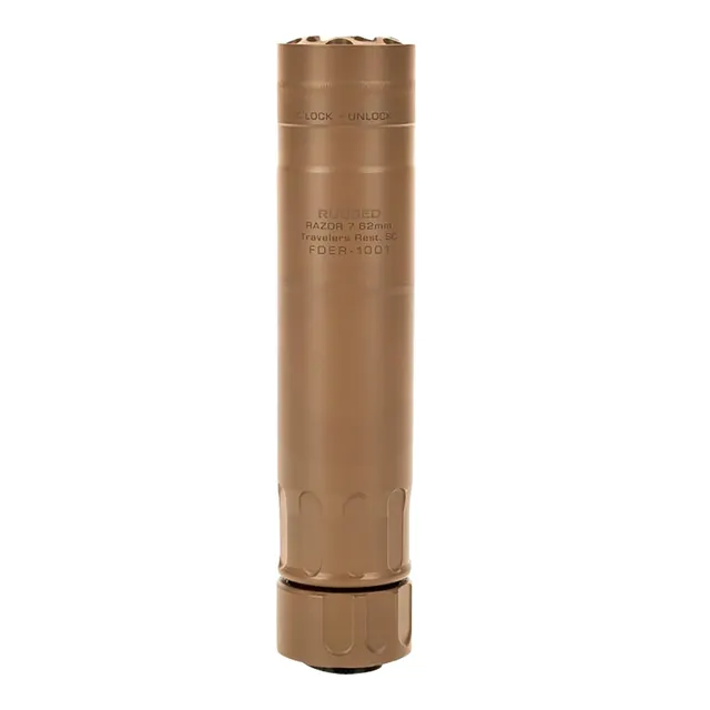 Rugged Razor762 Rifle Suppressor - FDE