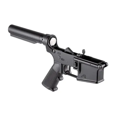 Carbine Comp Lower Rcvr W/A2 Grip & No Stock For AR15 BLK