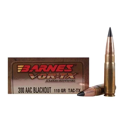 Barnes Vor-TX 300 AAC Blackout 110gr Tac-TX Flat Base 20/Box
