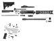 Tiger Rock .308 AR-10 Rifle Build Kit Hybrid 17in 16in Barrel Heavy Mid 1x10 5/8x24 12in M-LOK Handguard Compensator Nitride Anodized Black