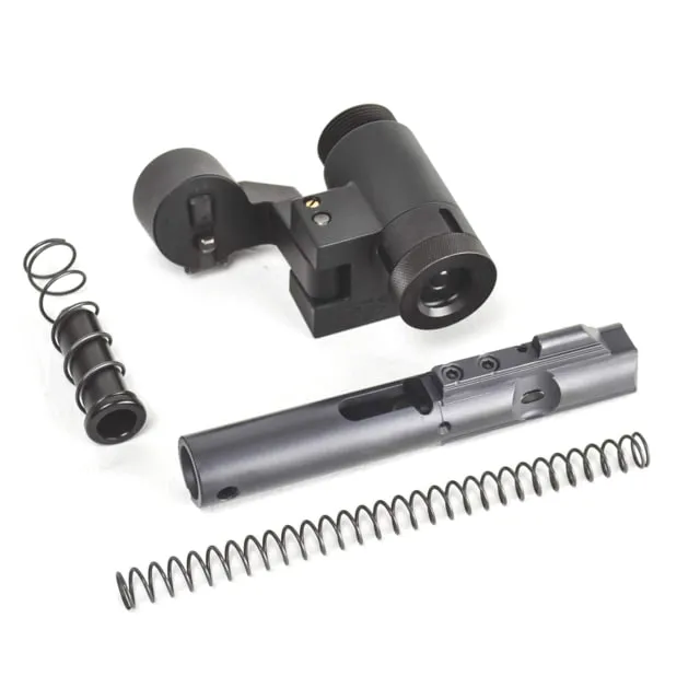 Dead Foot Arms Modified Cycle System 9mm Black Nitiride Bolt Carrier Group BCG Left Side Folding Stock Adapter Black Anodized