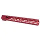 Guntec USA 16.5in AIR-LOK Series M-LOK Compression Free Floating Handguard With Monolithic Top Rail .308 Cal Anodized Red