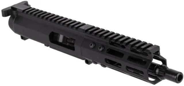 FM Products Foxtrot Mike Mike-9 9mm Luger Tri-Lug 7inch Upper Receiver 5.5 inch Handguard 1-10 Twist Tri-Lug Adapter Type III Hardcoat Anodized Black