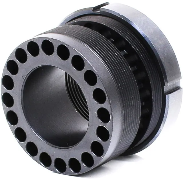 Tiger Rock AR-15 Barrel Nut w/Steel Jame Nut Ring for Free Float Quad Rail Handguard Black Small