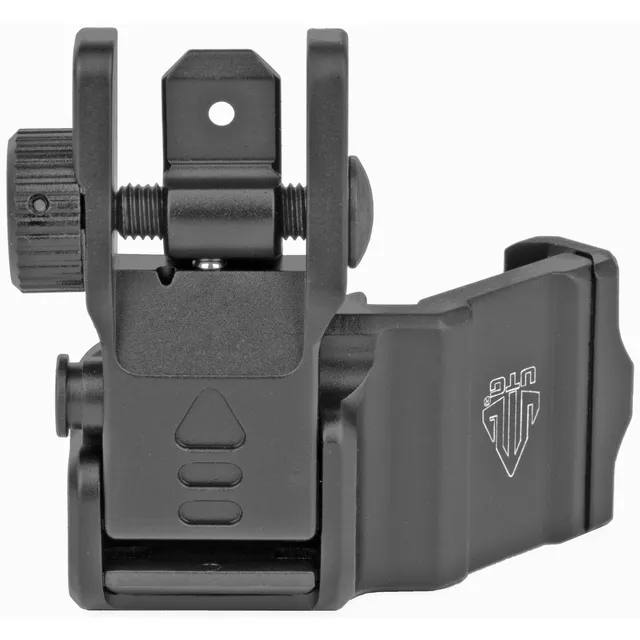 Leapers, Inc. - UTG Accu-Sync, AR15 45 Degree Offset Flip-up Rear Sight, Black