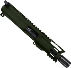 ABC RIFLE COMPANY AR9 9mm Luger Pistol Billet 4in Barrel M-LOK Handguard Complete Upper Receiver w/BCG And Charging Handle Cerakote Olive Drab Green