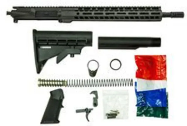 Ghost Firearms Upper Receiver Rifle Lower Parts Kit 9mm 9x19 Para 16in Carbine Light HBAR Barrel 1-10 Twist 14in M-LOK Free Float Hand Guard A2 Muzzle