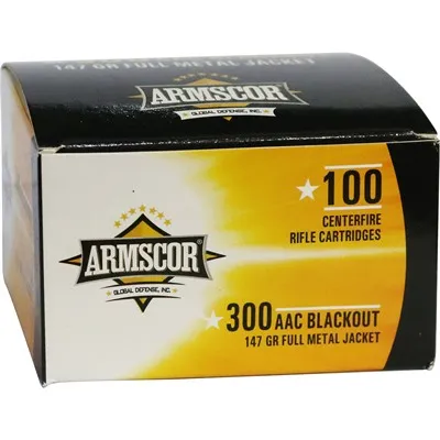 Armscorprecision 300 AAC Blackout 147gr Full Metal Jacket 100/Box