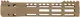 Troy Industries X Series Free Float M-LOK Handguard AR-15 Aluminum Battle Rail FDE 9.25in
