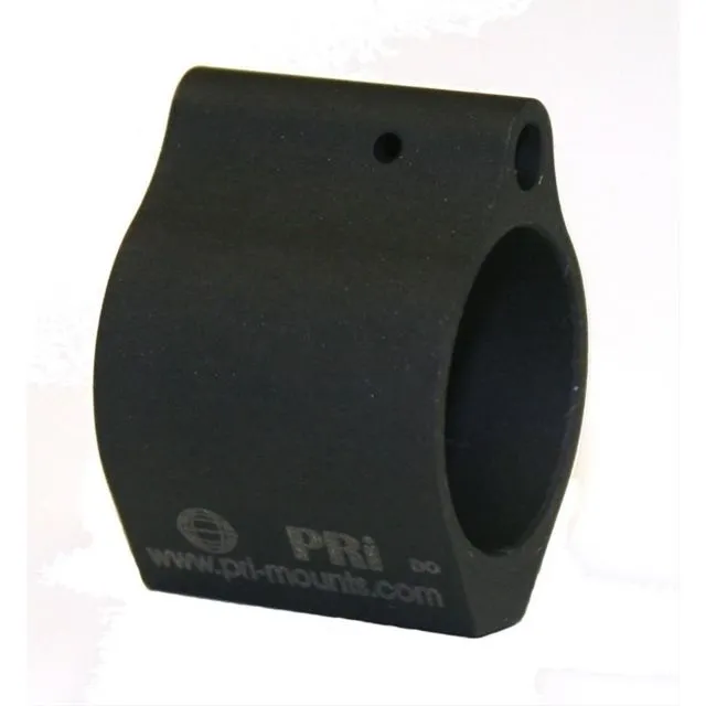 Precision Reflex Low Profile Steel Gas Block .875 Diameter Black