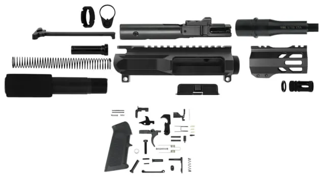 TacFire 9mm Luger AR Build Kit AR Platform 4.50in Barrel Right Black