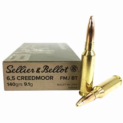 Boat Tail 6.5mm Creedmoor 140gr Full Metal Jacket 500/Case