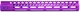 Guntec USA AR-15 15in Ultra Lightweight Thin M-LOK System Free Floating Handguard w/ Monolithic Top Rail Anodized Purple