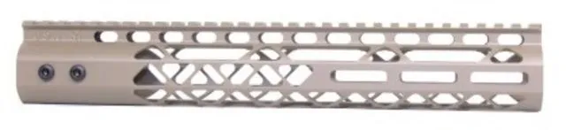 Guntec USA Air Lite M-LOK Free Floating Handguard w/Monolithic Top Rail 12in Flat Dark Earth