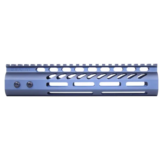 Guntec USA Ultra Lightweight Thin M-LOK System Free Floating Handguard w/Monolithic Top Rail 9in Grey