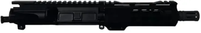 Moriarti AR-15 .300 AAC Blackout 6 inch Upper Receiver Medium Pistol Length 1-7 Twist 5/8x24 A2 Flash Hider Nitride Black