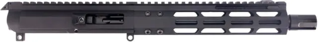 FM Products MIKE-9 9mm Complete Upper Receiver 17.75 inch 10 inch Barrel Front Charge 1-10 Twist 1/2x36 Thread Free-Float Nitride Black