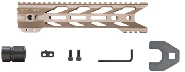 STNGR HWK M-LOK Free Float Handguard AR15/M4 10in Cerakote Magpul FDE