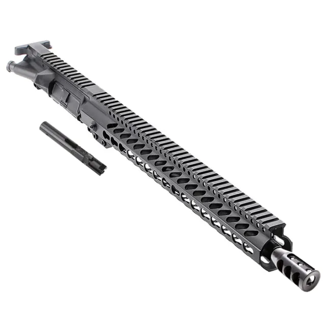 Tiger Rock Complete Upper Receiver AR 9mm 16in Length 1-10 Twist w/ 15in Super Slim KeyMod Handguard Black Large
