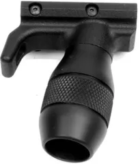A3 Industries Modular Vertical Foregrip For B&T GHM-K 100 Degree w/ Hand-Stop And 2.50In Aluminum Grenade Grip Polymer Base Black