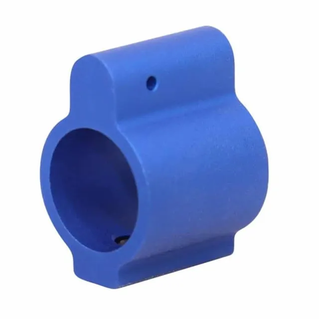 Guntec USA AR-15 Aluminum Low Profile .750 Gas Block Anodized Blue