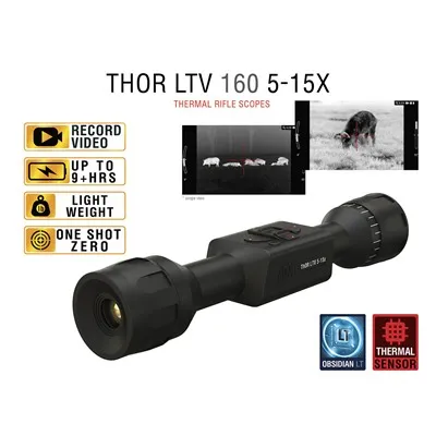 5-15x Thor-LTV 160x120 12-Micron Thermal Rifle Scope