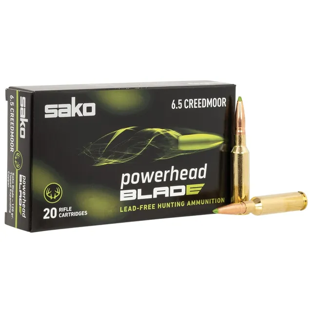 Sako Powerhead Blade 6.5 Creedmoor 120 gr LFBT 20rds Rifle Ammo