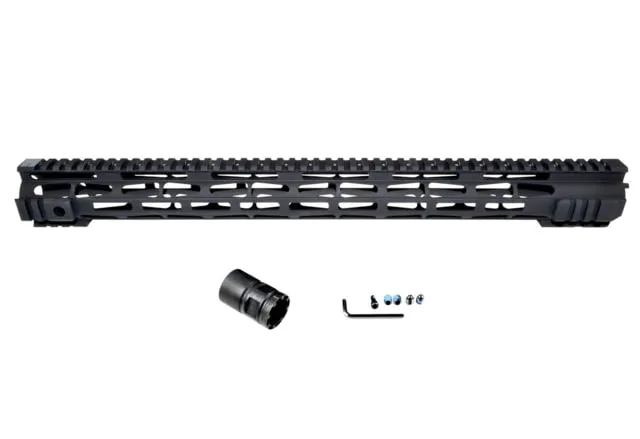 Presma AR .308 19.5in M-LOK Free Float Handguard Forend for .308 DPMS Low Profile Pattern Upper Receiver ID 1.54in Matte Black