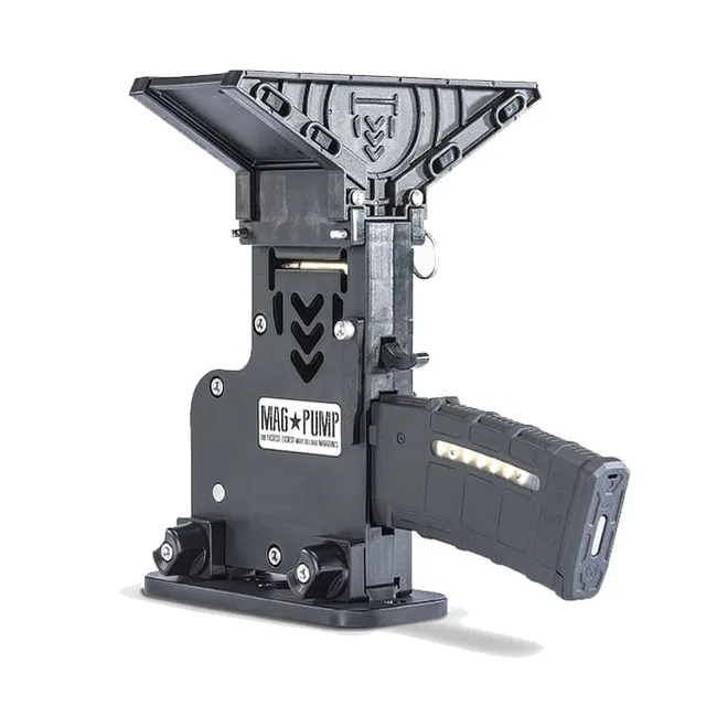 MagPump AR-15 Hopper-Fed .223/5.56 Magazine Loader, Black